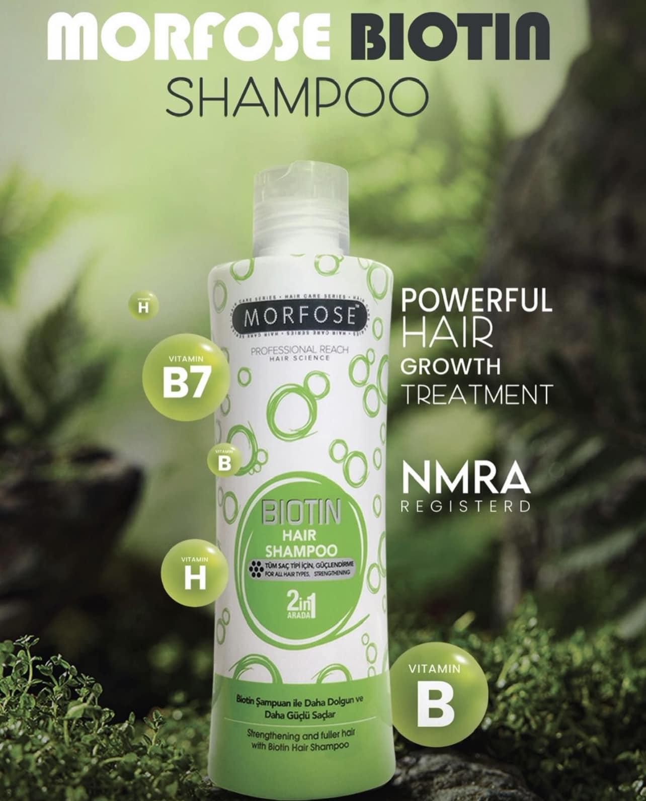 MORFOSE PROFESSIONAL BIOTIN SHAMPOO 16.9oz – MBS500
