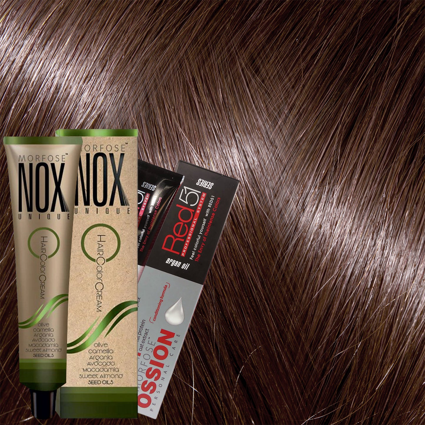 MORFOSE NOX 5.34 DARK DORE COPPER – Crema de Coloración Profesional 2.11 OZ