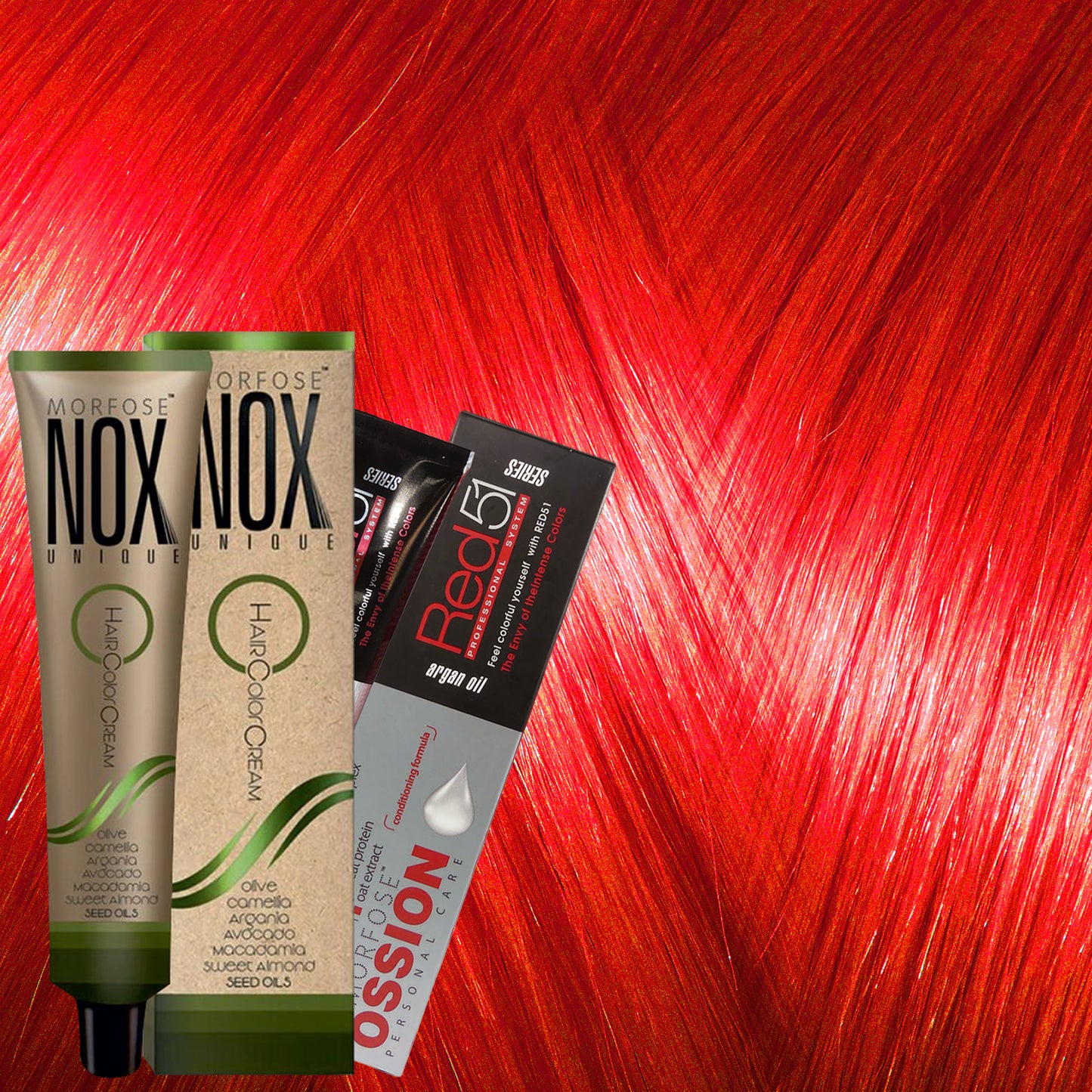 MORFOSE NOX RED – Crema de Coloración Profesional 60ml