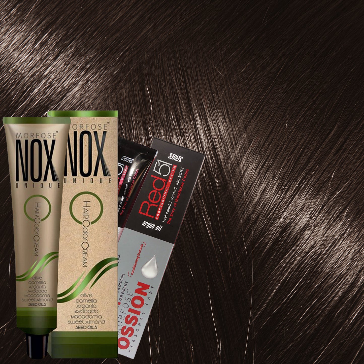 MORFOSE NOX 5.75 CHOCOLATE BROWN – Crema de Coloración Profesional 2.11 OZ