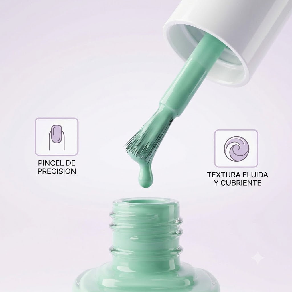 Medusa Nail Polish MNP128 Esmalte Verde Menta Pastel