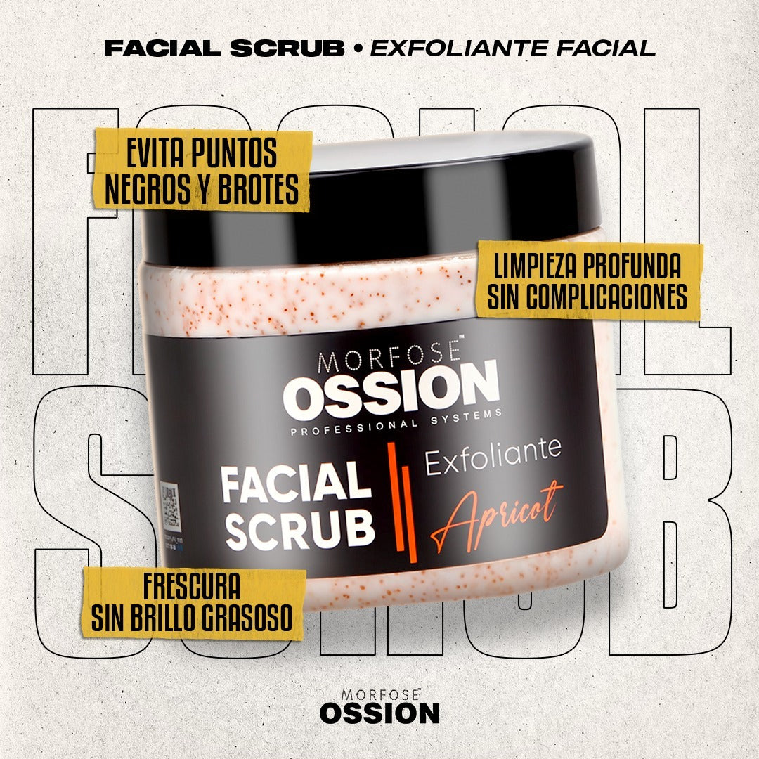 OSSION PROFESSIONAL APRICOT FACIAL SCRUB 13.52OZ OSS029