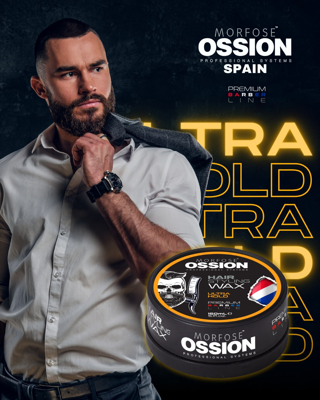 🥇 Ossion Ultra Hold Hair Wax (5.1oz) | Fijación Fuerte, Brillo y Cero Residuos ¡Solo $5!
