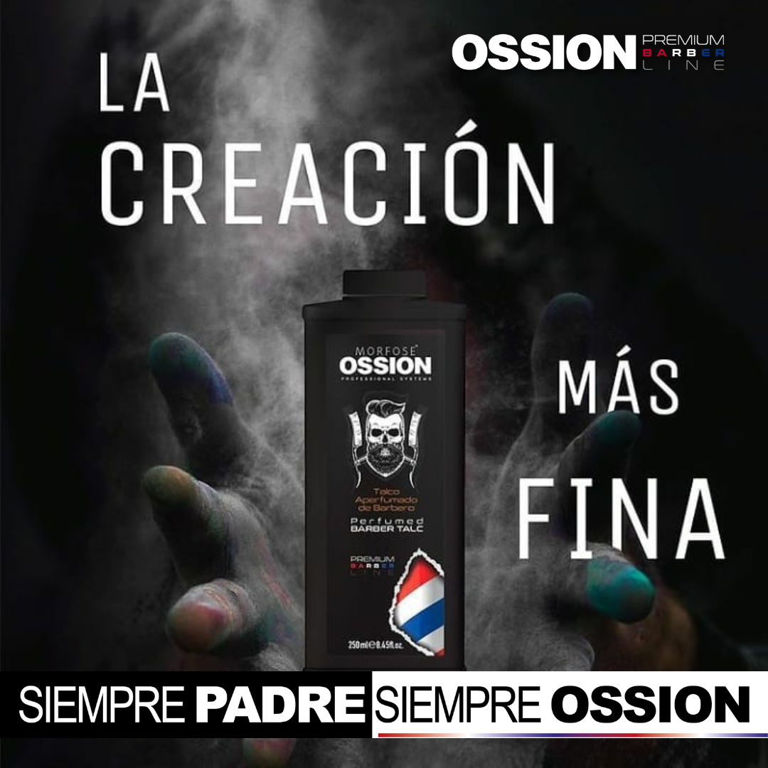🌿 Talco Perfumado para Barbero OSSION (8.82oz) | Acabado Profesional y Fragancia Premium ¡Solo $3!