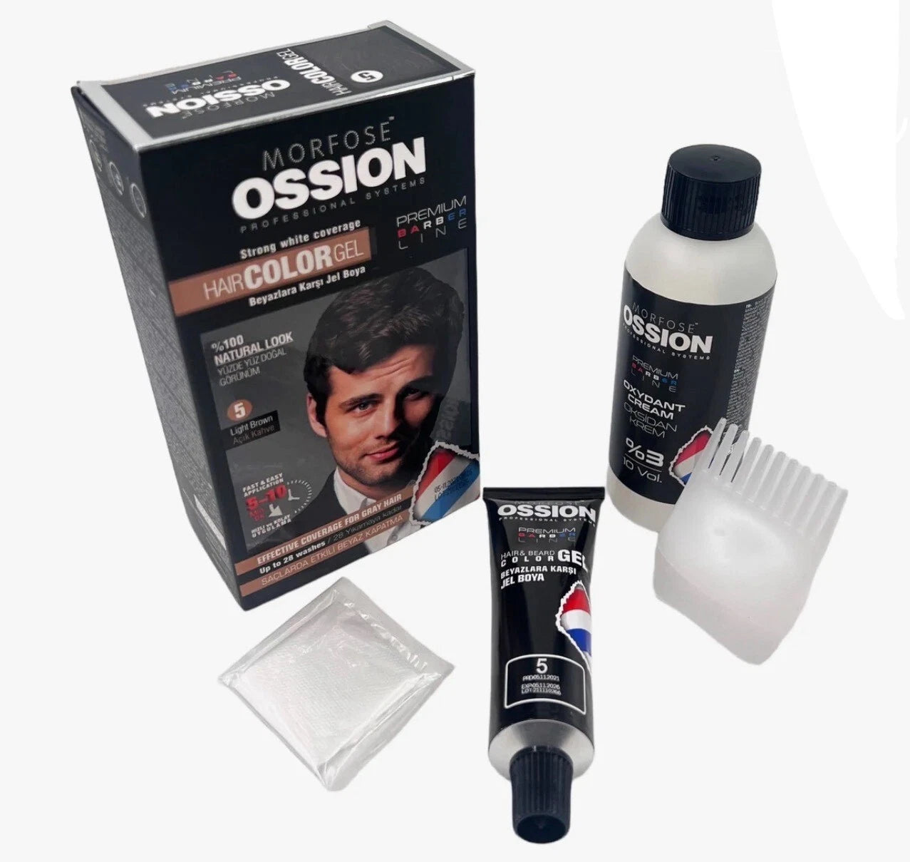 OSSION PERSONAL CARE – HAIR COLOR GEL #1 NATURAL BLACK (OSS064)
