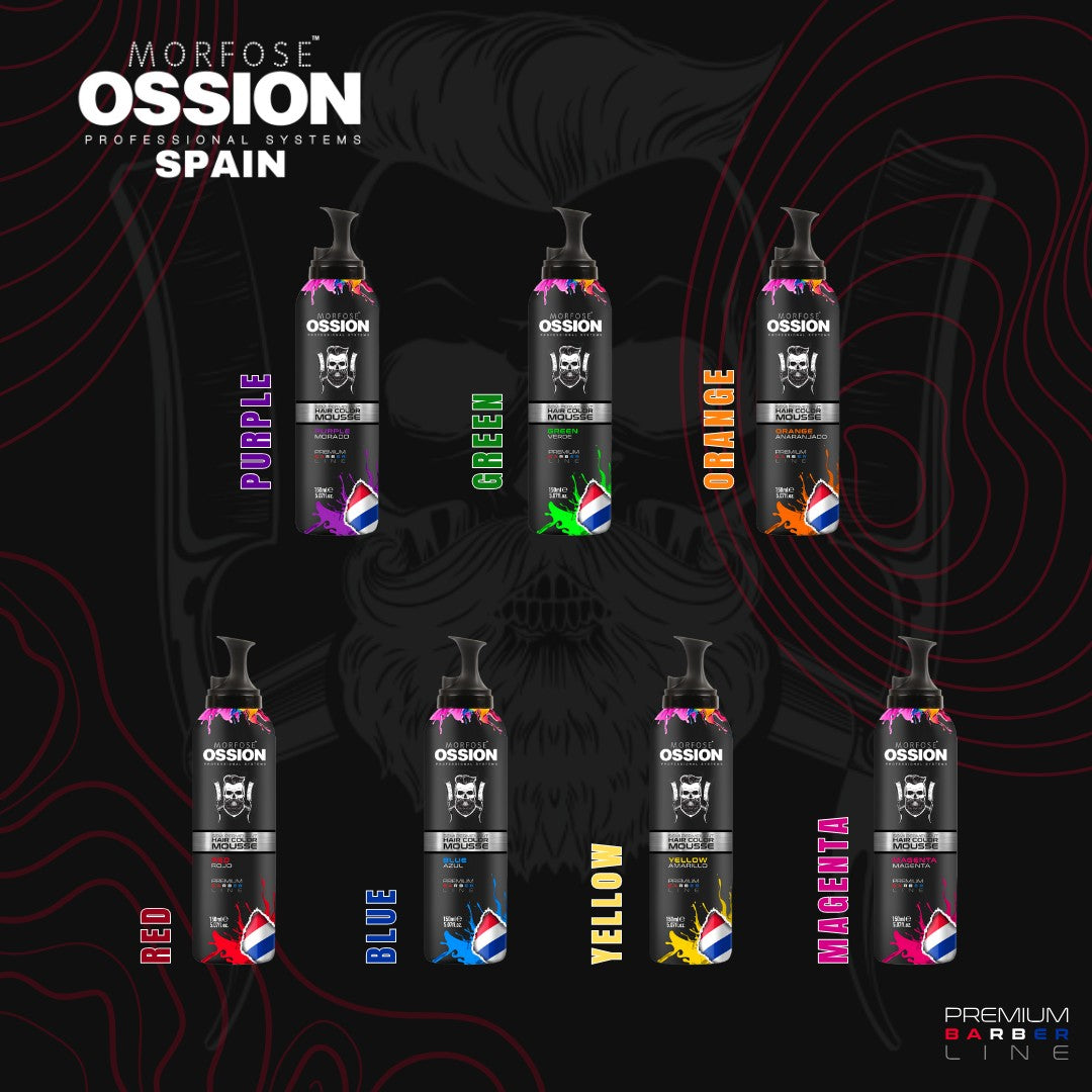 OSSION PROFESSIONAL HAIR COLOR MOUSSE COLOR BLUE OSS073