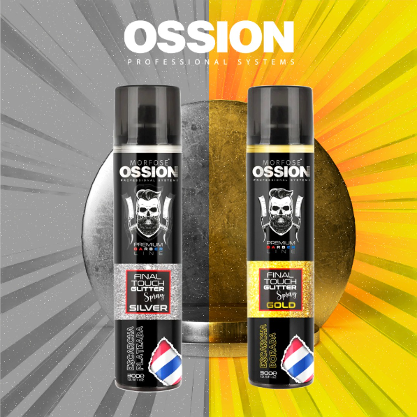 🌟 OSSION Final Touch GLITTER SPRAY SILVER (5.07oz) | Toque Final de Escarcha Plateada y Brillo