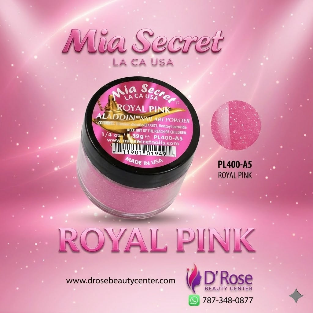 💗✨ Mia Secret® ROYAL PINK – Acrílico Profesional ALADDIN Collection 1/4 oz (PL400-A5) ✨💗