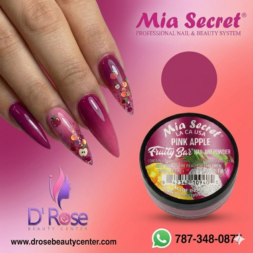 🍎💗 Mia Secret® Pink Apple – Fruity Bar Collection | Acrílico Profesion ...