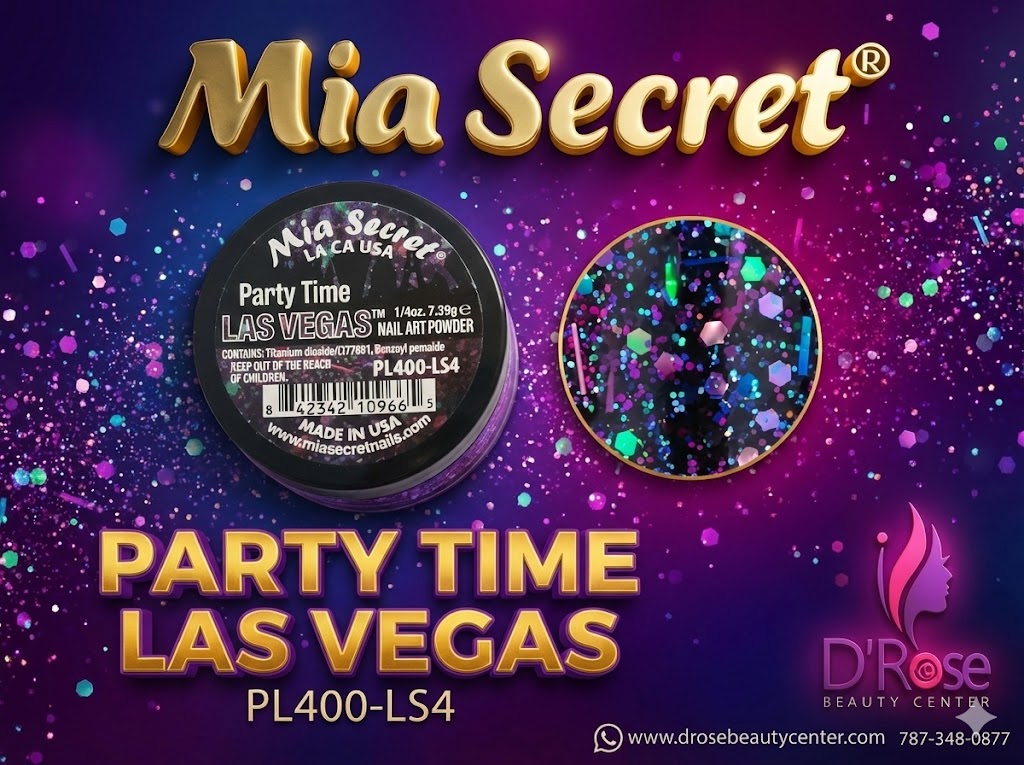 đ⨠PARTY TIME LAS VEGAS⢠â Glitter AcrĂlico Profesional de Alto Impacto | 1/4 oz (PL400-LS4)