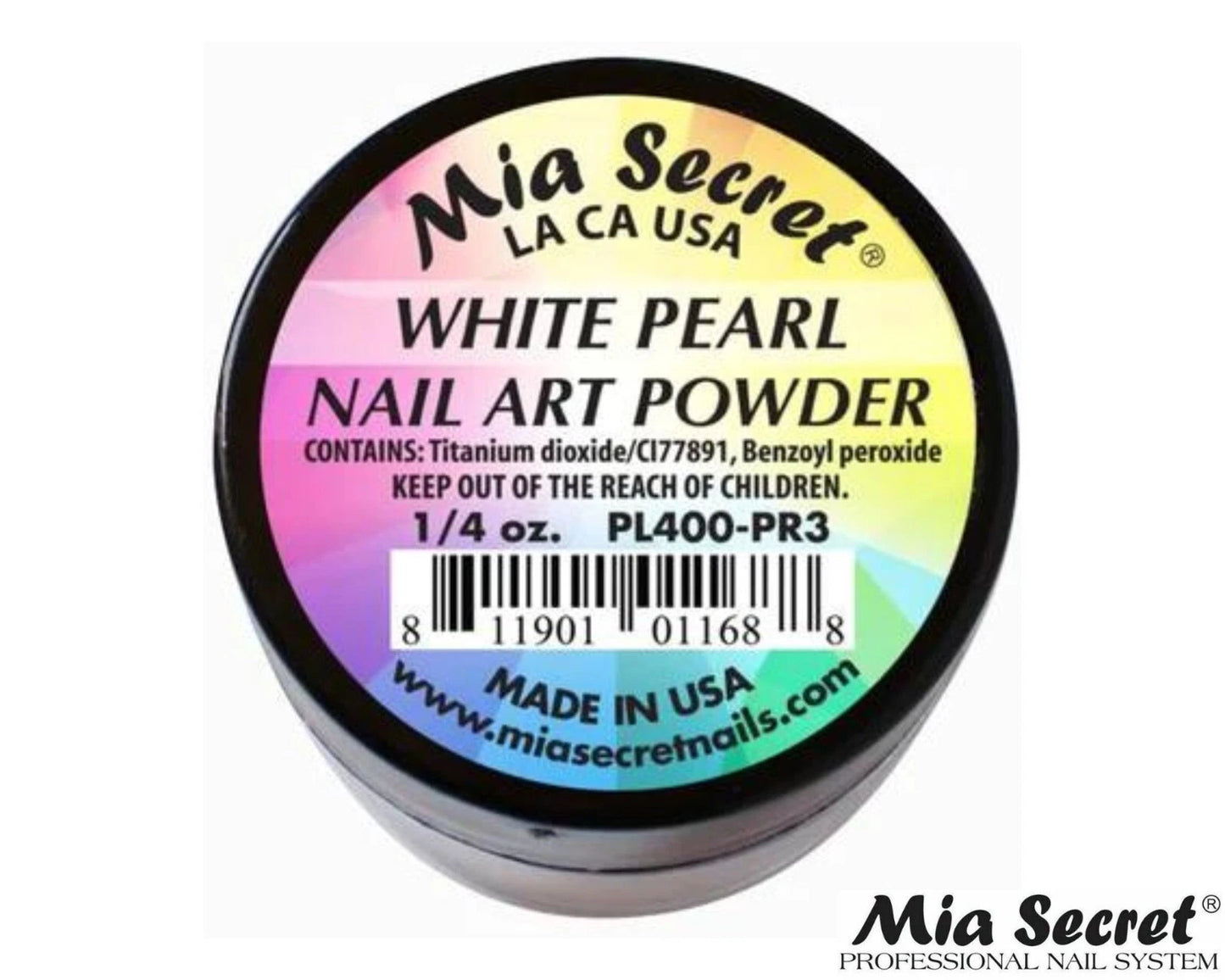 💎✨ MIA SECRET – WHITE PEARL PL400-PR3 Elegancia Perla Profesional para Nail Art de Lujo ✨💎