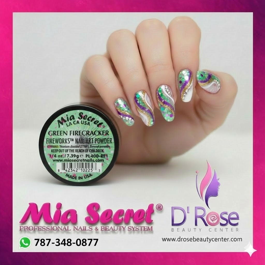 💚 GREEN FIRECRACKER – FIREWORKS® | Uñas Llenas de Energía y Color 💚 – D ...