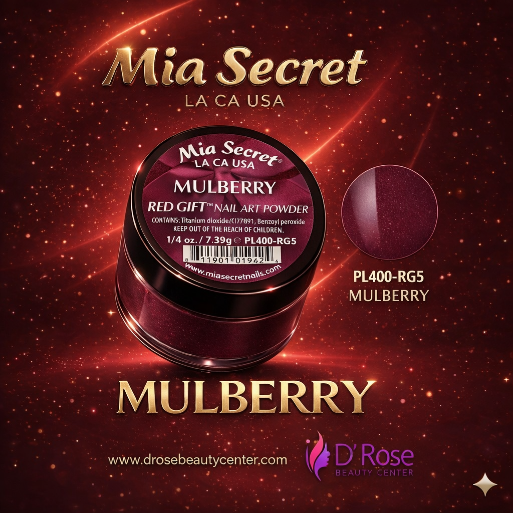 💅✨ Mia Secret® MULBERRY RED GIFT – Acrílico Profesional 1/4 oz | PL400-RG5