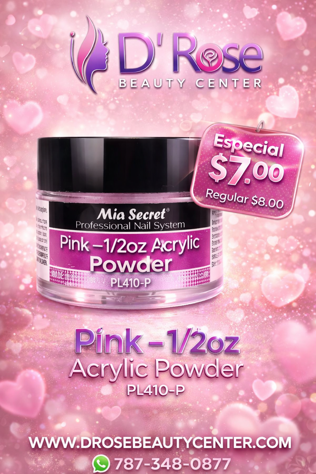 💖 Mia Secret® Pink Acrylic Powder 1/2 oz (15 g) – Baby Boomer Perfect ...
