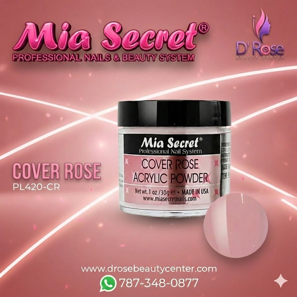 💖✨ Mia Secret® Cover ROSE – Acrílico Cover Profesional 1 oz (30 g) | PL420-CR ✨💖