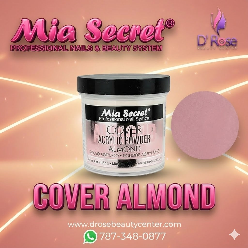 💖✨ Mia Secret® Cover Almond – Acrílico Cover Profesional 4 oz (PL440-AL) ✨💖