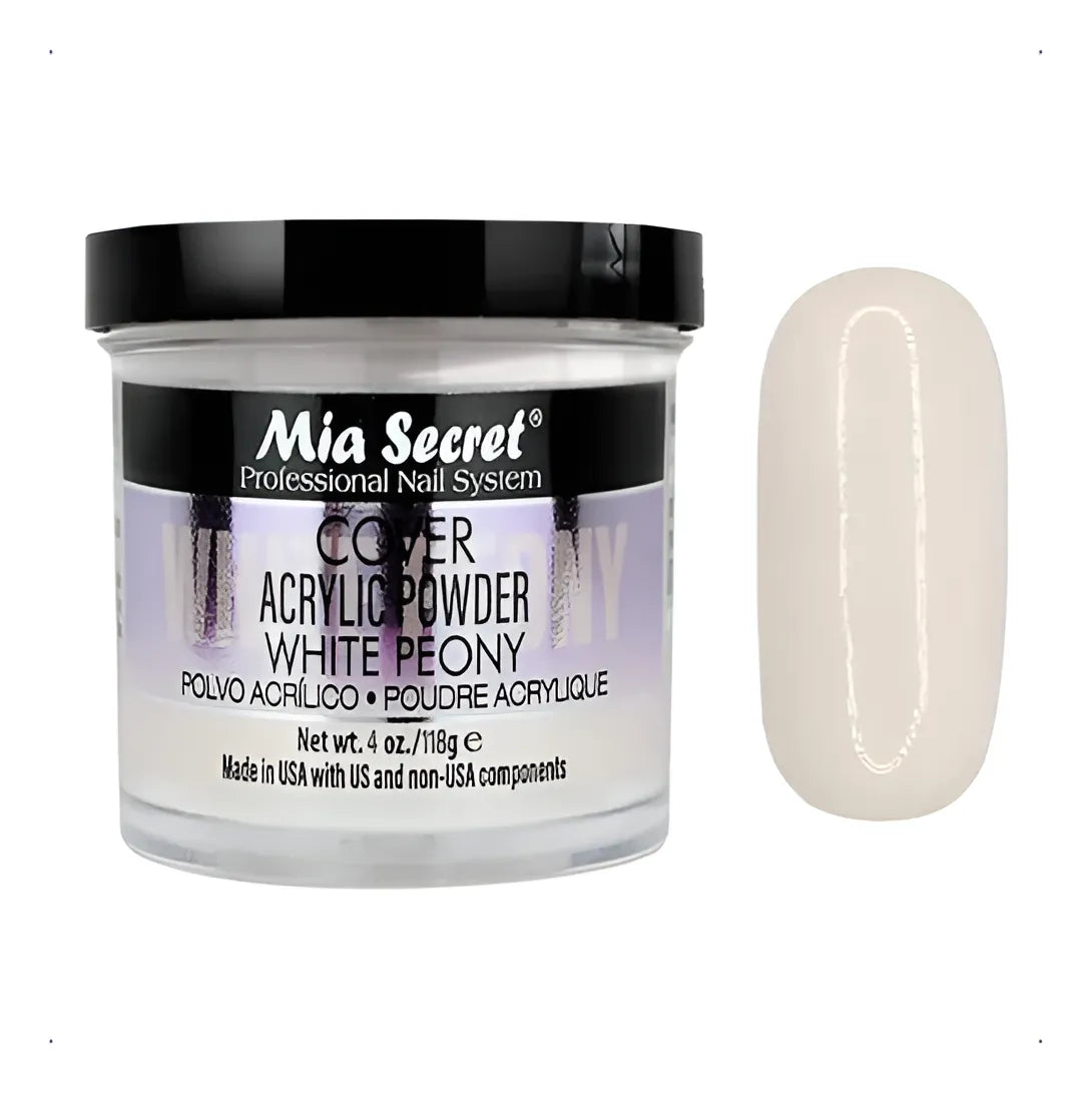 💖✨ Mia Secret® Cover WHITE PEONY 4 oz | Acrílico Cover Profesional PL440-NY ✨💖