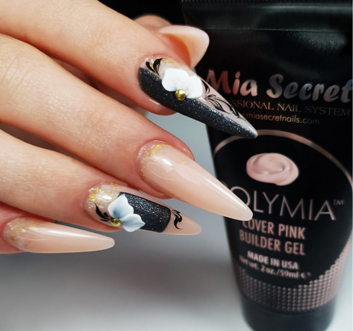 💅✨ Mia Secret® POLYMIA Cover Pink Builder Gel 2oz POLY-CP — Gel Constructor Profesional para Extensiones de Uñas ✨💅💅 (Copy)