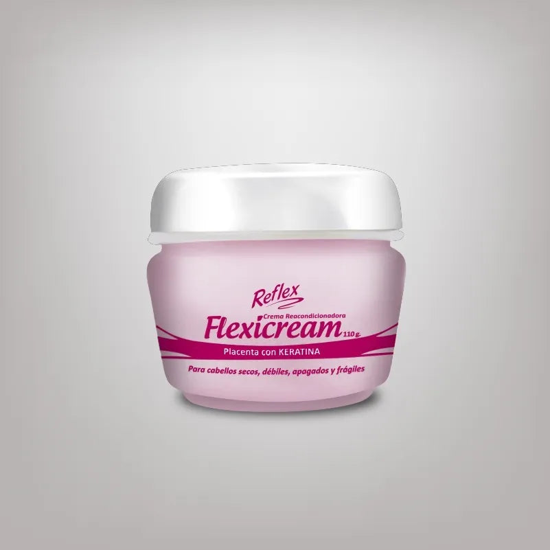 💗 REFLEX FLEXICREAM Placenta con Keratina 3.88 oz | Reparación y Fuerza Intensiva