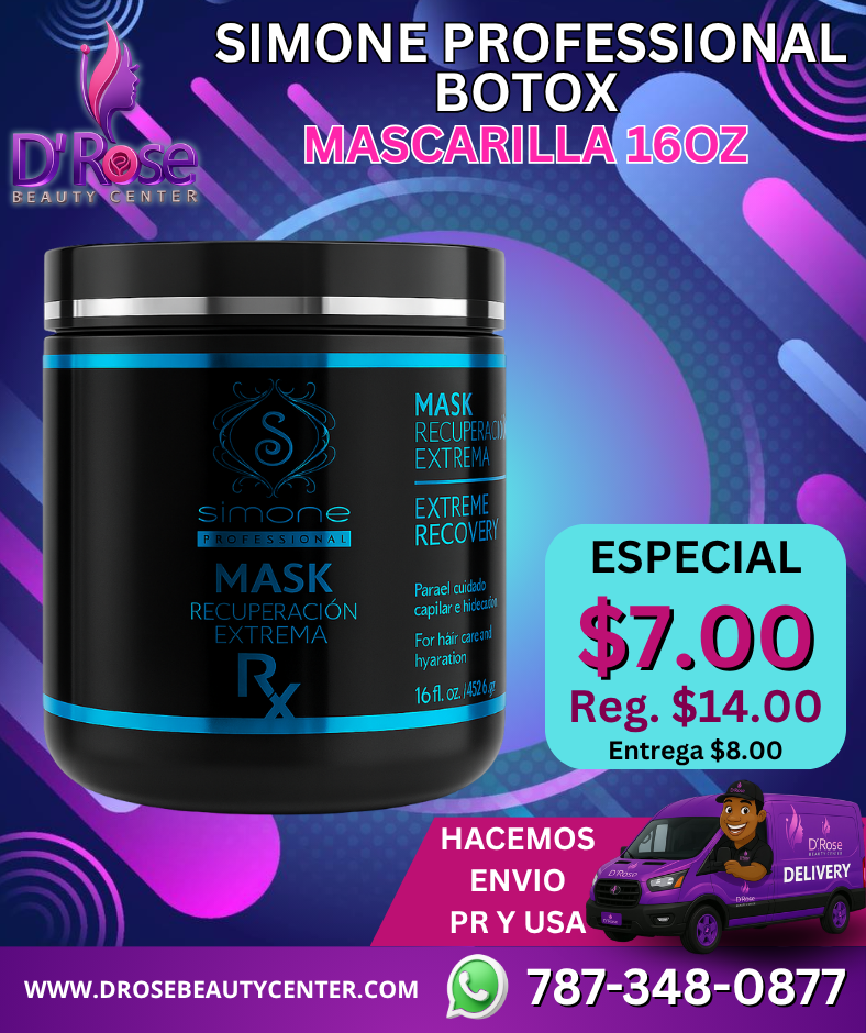 🖤 SIMONE PROFESSIONAL BOTOX – MASCARILLA 16oz