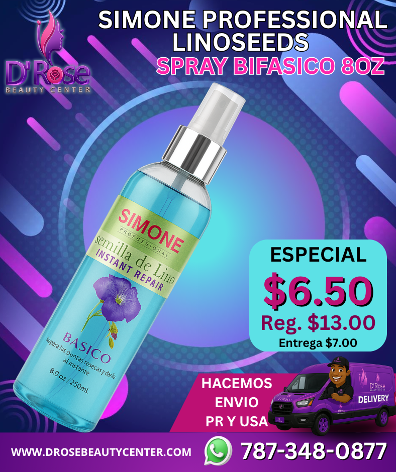 💜 SIMONE PROFESSIONAL LINOSEEDS – SPRAY BIFÁSICO 8oz