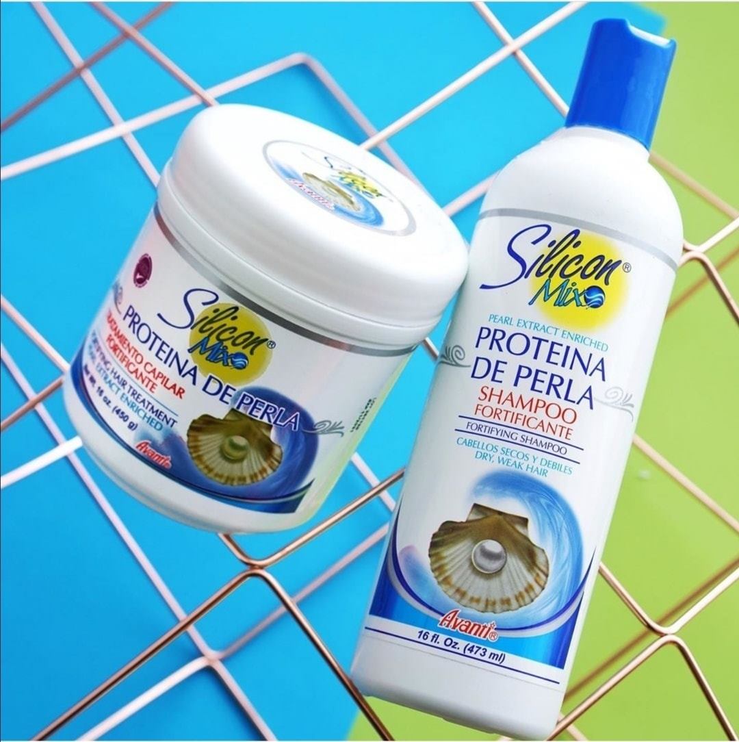 🌿✨ Silicone Mix PROTEÍNA DE PERLA Shampoo Fortificante 8 oz | Fuerza, Nutrición y Brillo ✨🌿