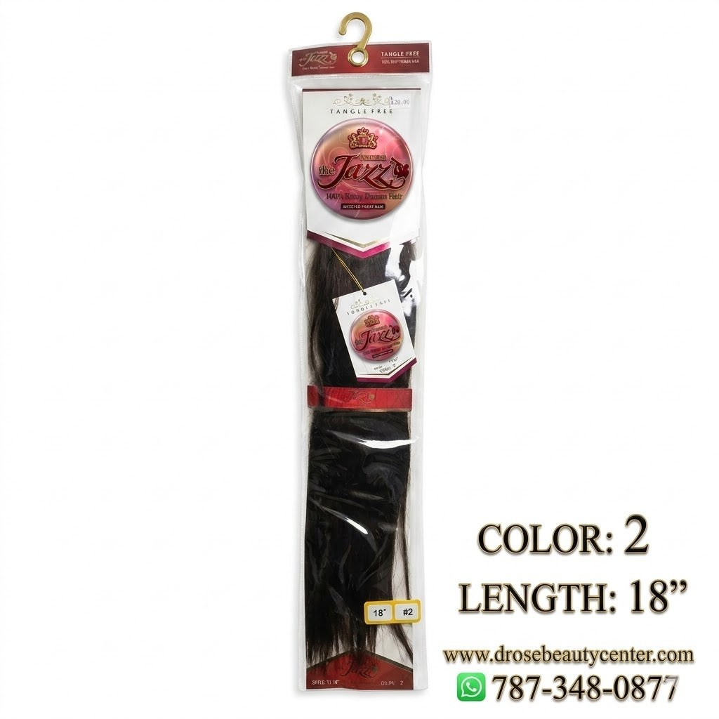 ✨ Extensiones The Jazz Remy Wave 18” Color #2 – 100% Remy Human Hair ✨
