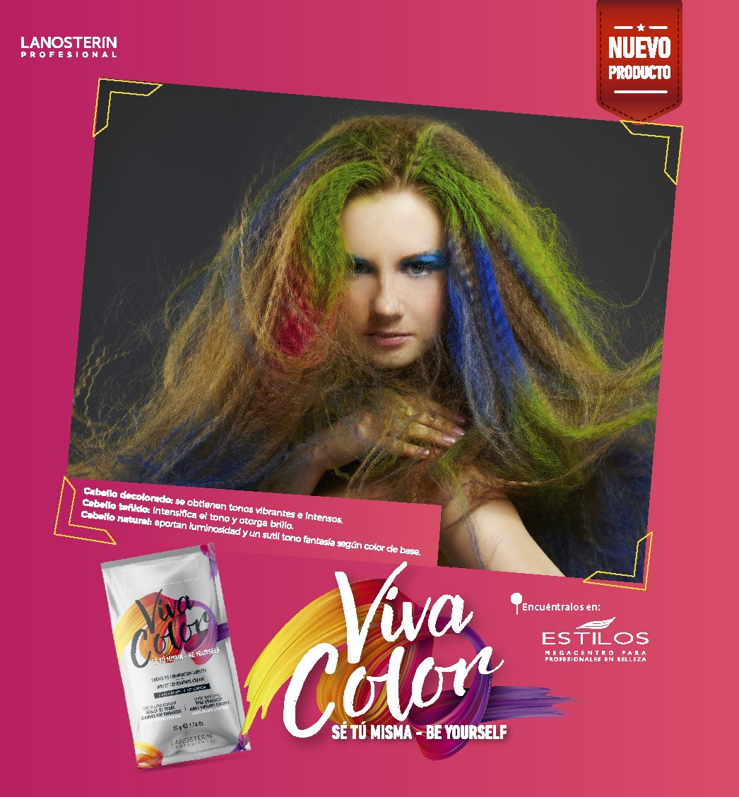 LANOSTERIN PROFESIONAL VIVA COLOR GREEN LVCGREEN 1.76OZ