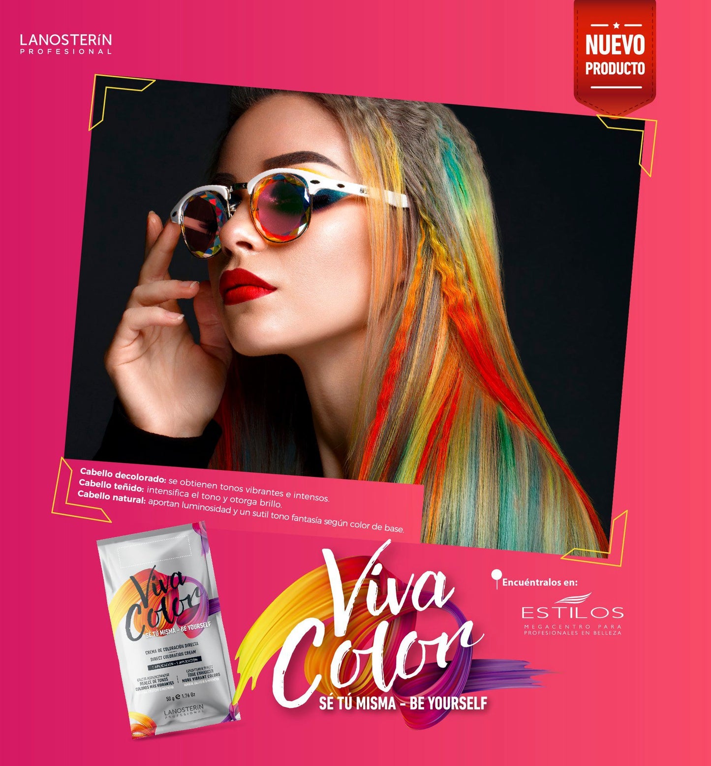 LANOSTERIN PROFESIONAL VIVA COLOR AMARILLO LVCYELLOW 1.76OZ