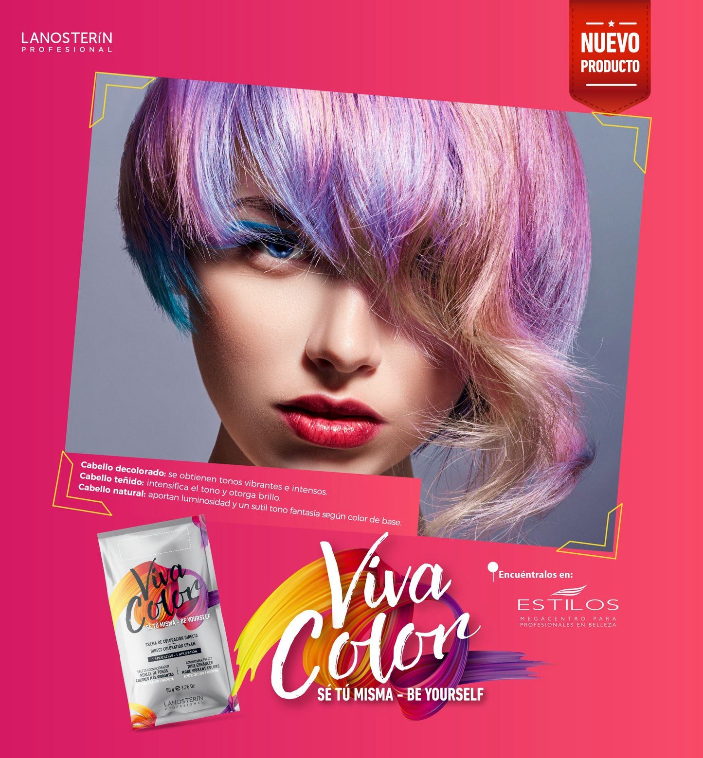 LANOSTERIN PROFESIONAL VIVA COLOR VIOLETA LVCVIOLET 1.76OZ