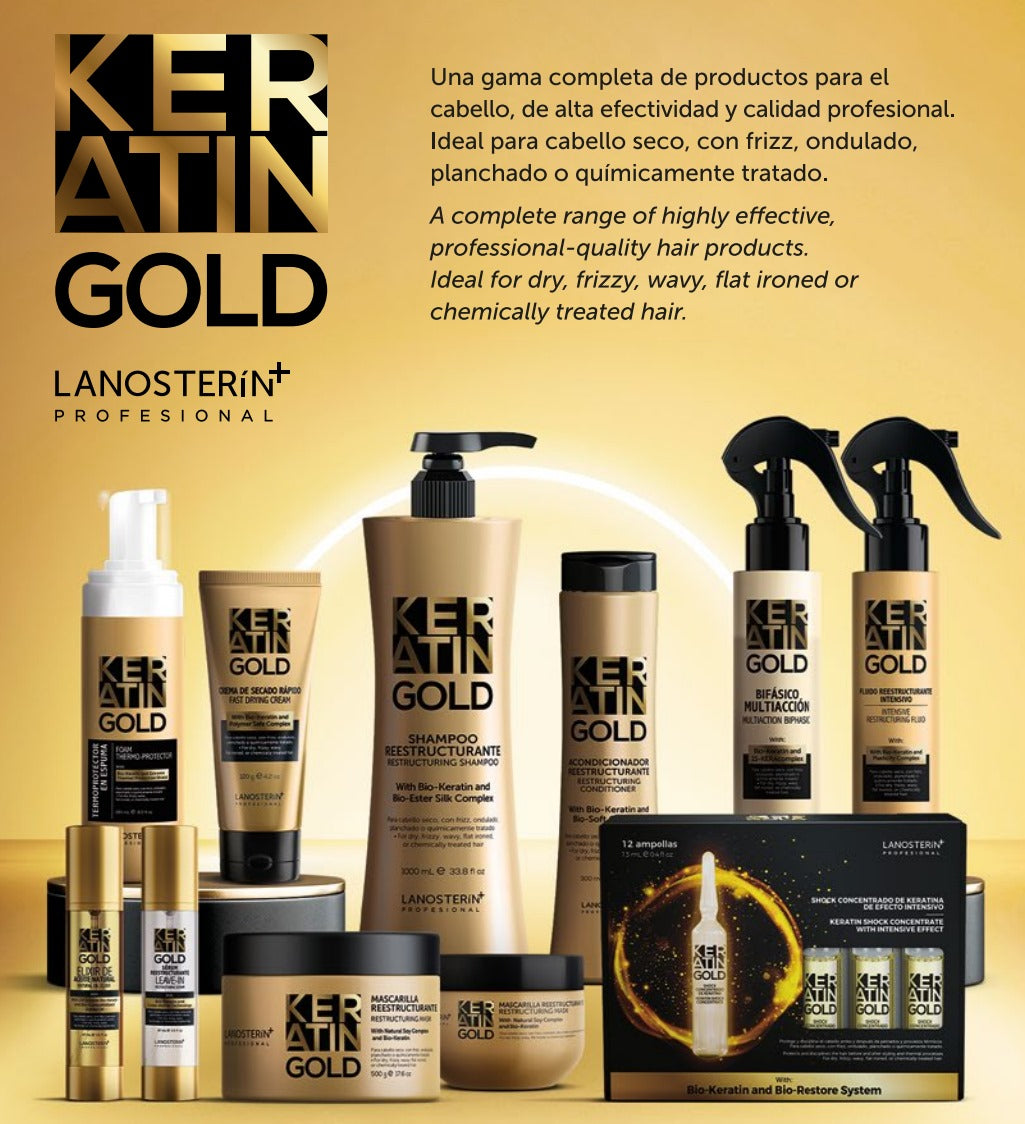 LANOSTERIN PROFESIONAL KERATIN GOLD ACONDICIONADOR 33.8OZ 23021000