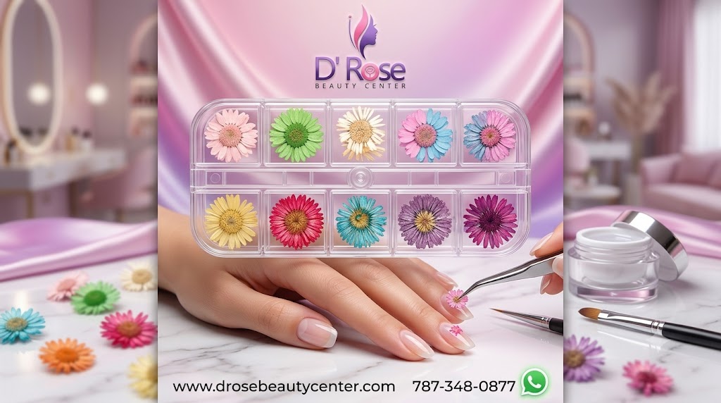 Spiral Kit de Flores Secas Naturales Multicolor para Nail Art NSB0205