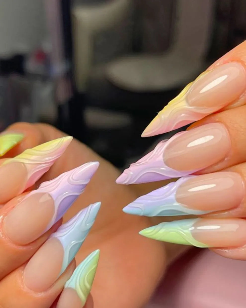 Beauty Style Uñas Stiletto Natural Cortas x 100 1030048