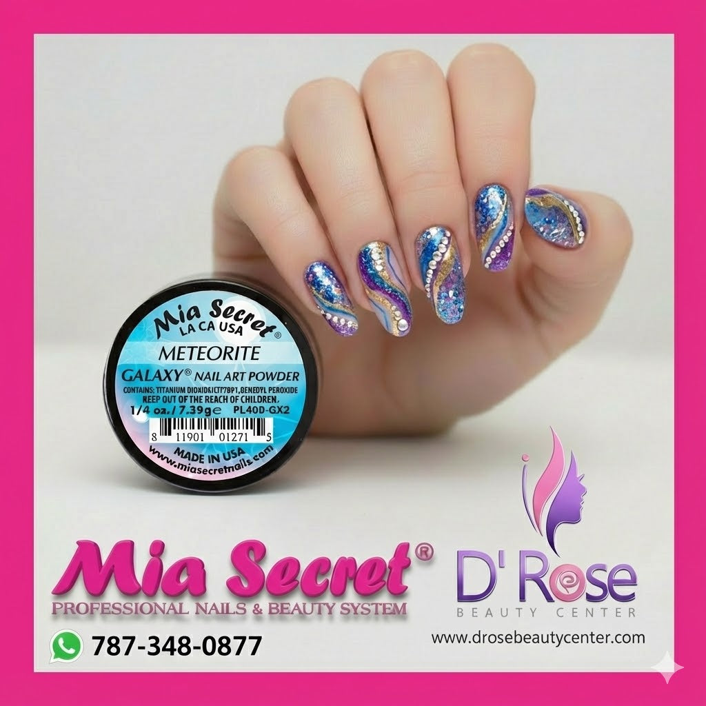 💫 Mia Secret® METEORITE Galaxy Acrylic Powder – Efecto Galáctico Prof ...