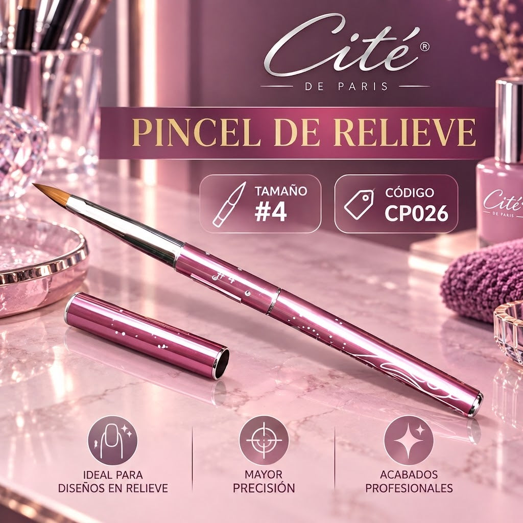 Cité of Paris Pincel de Relieve para Uñas #4 – CP0026