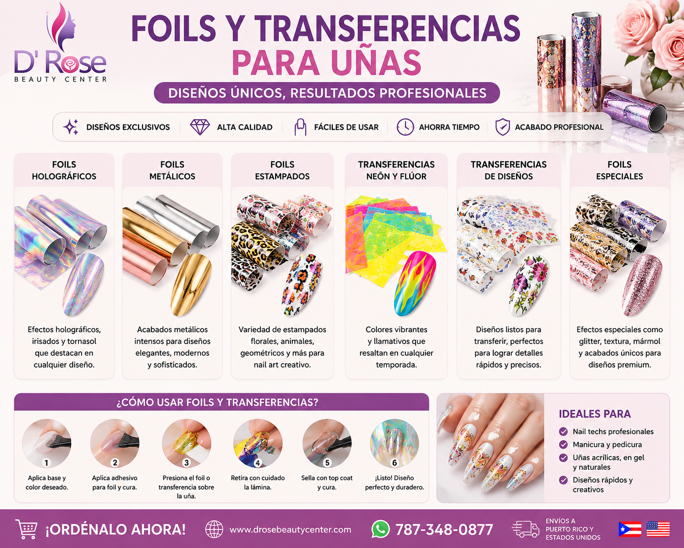 Foils y Transferencias para Uñas