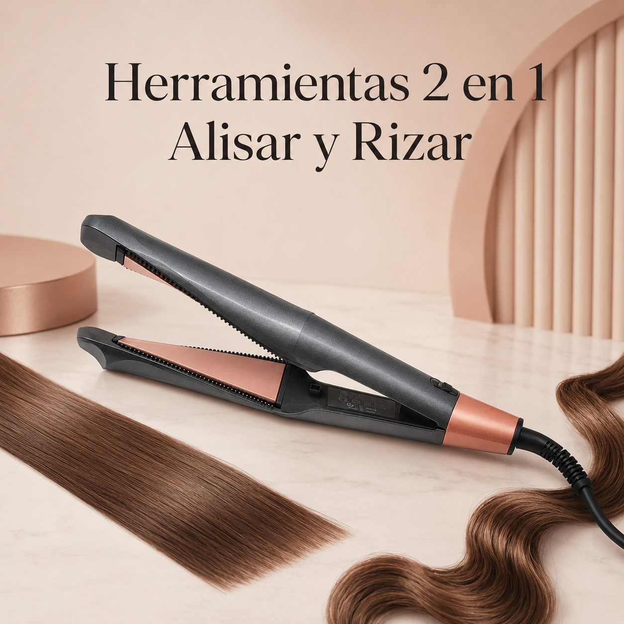 Herramientas Profesionales 2 en 1 para Alisar y Rizar
