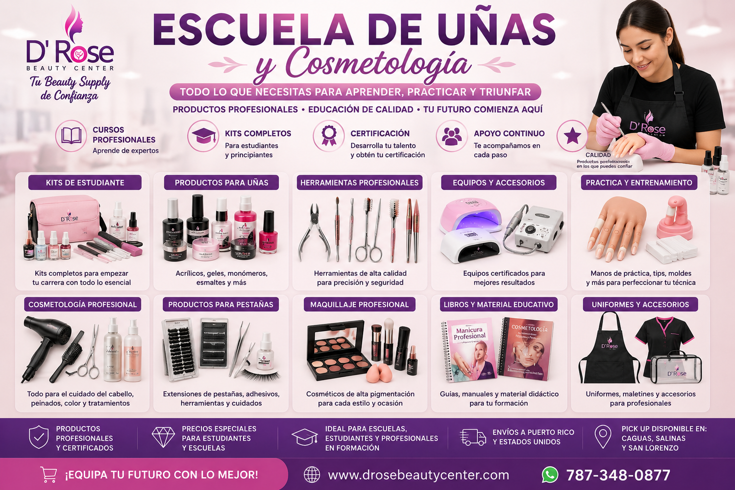 Escuela de Uñas y Cosmetología: Certificación Profesional