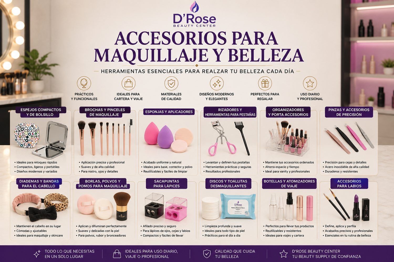 Accesorios para Maquillaje y Belleza