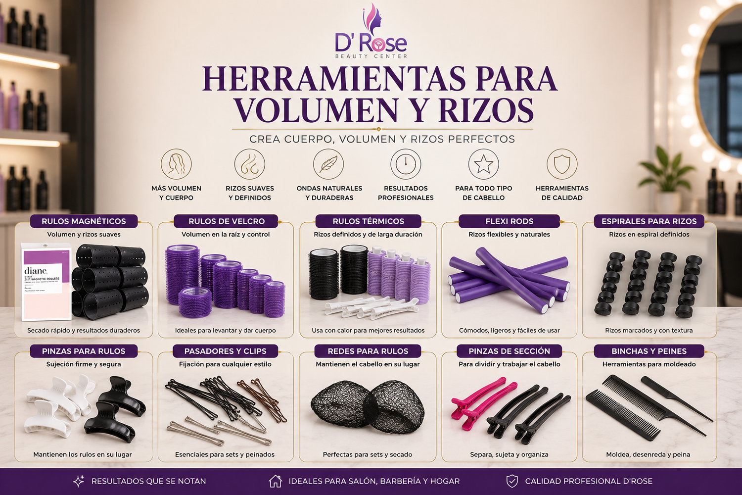 Herramientas para Volumen y Rizos