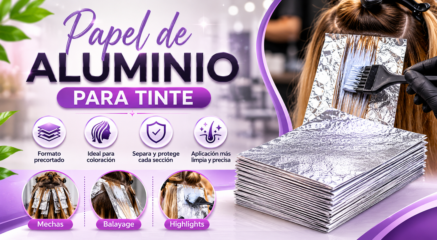 Papel de Aluminio para Tinte