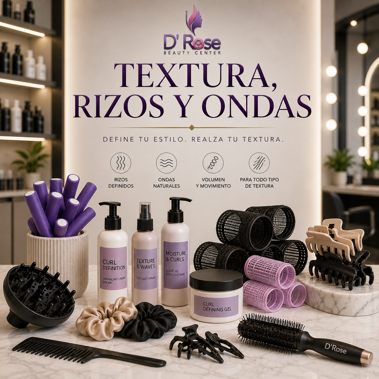 Textura, Rizos y Ondas