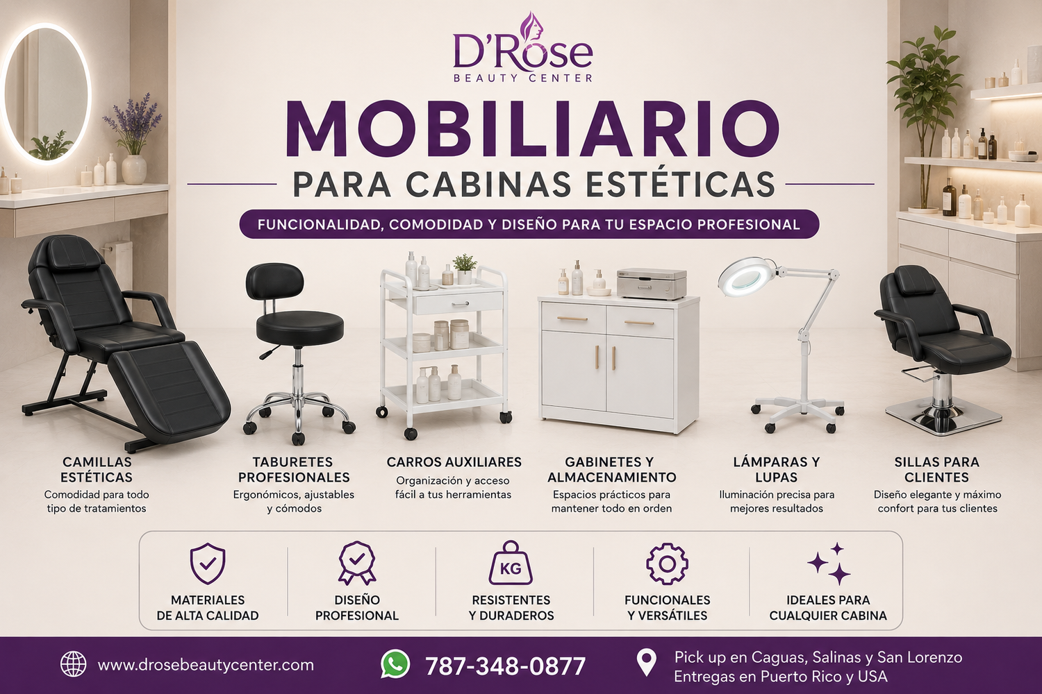 Mobiliario para Cabinas Estéticas