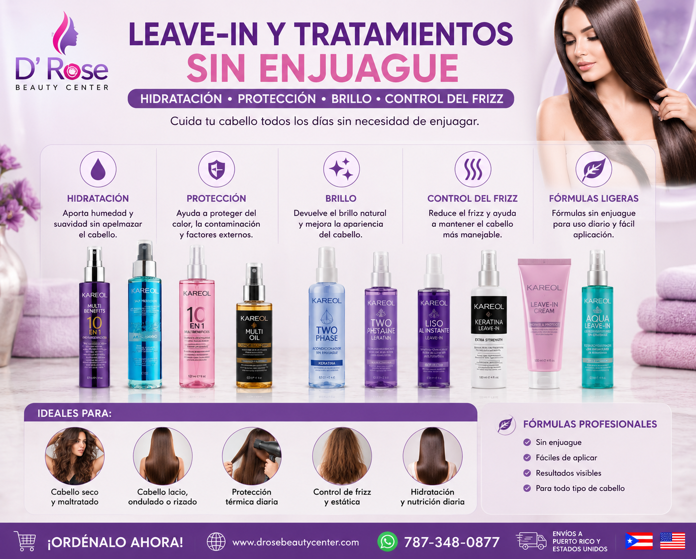 Leave-In y Tratamientos Sin Enjuague