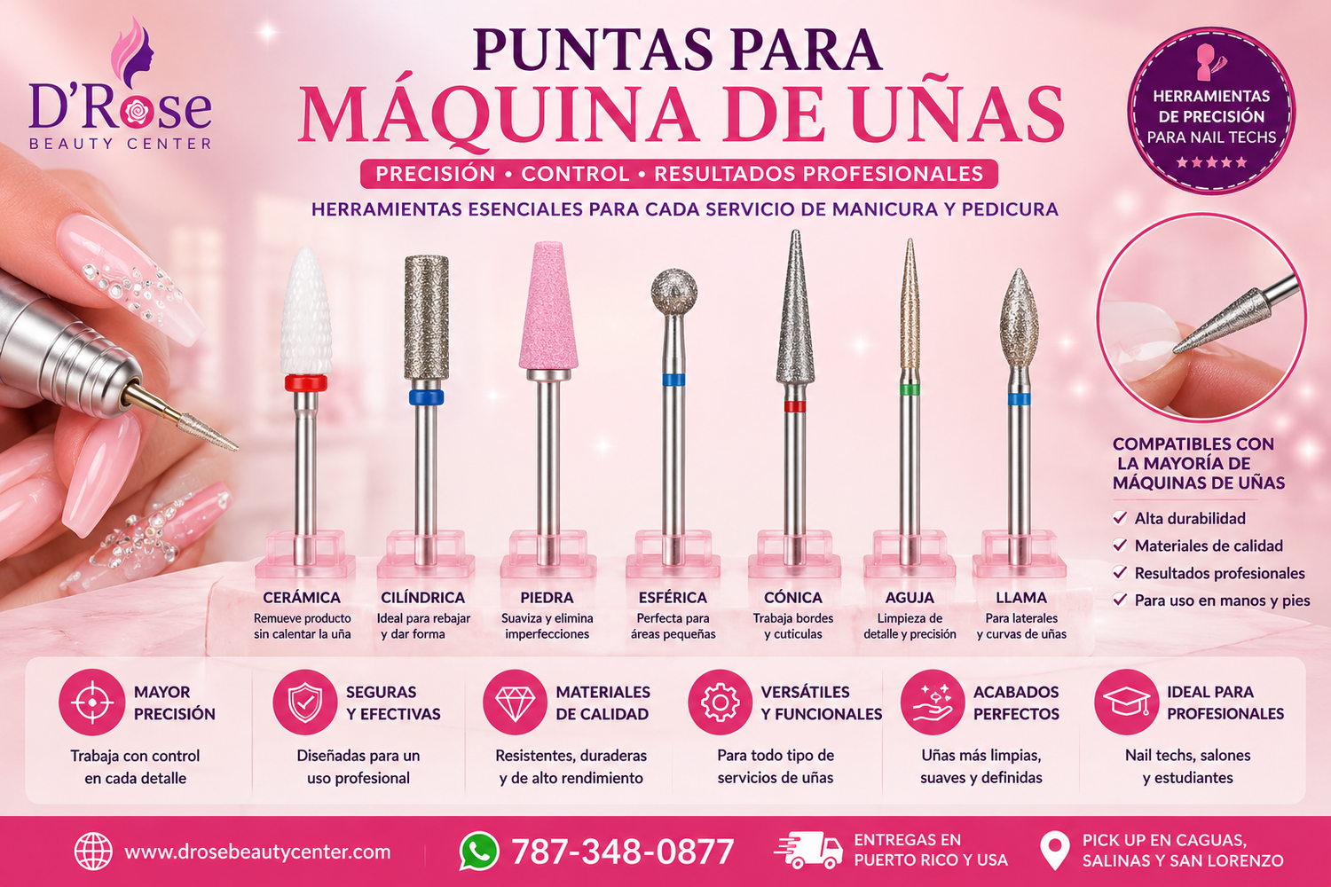 Puntas para Máquina de Uñas (Drill Bits) (Copy)