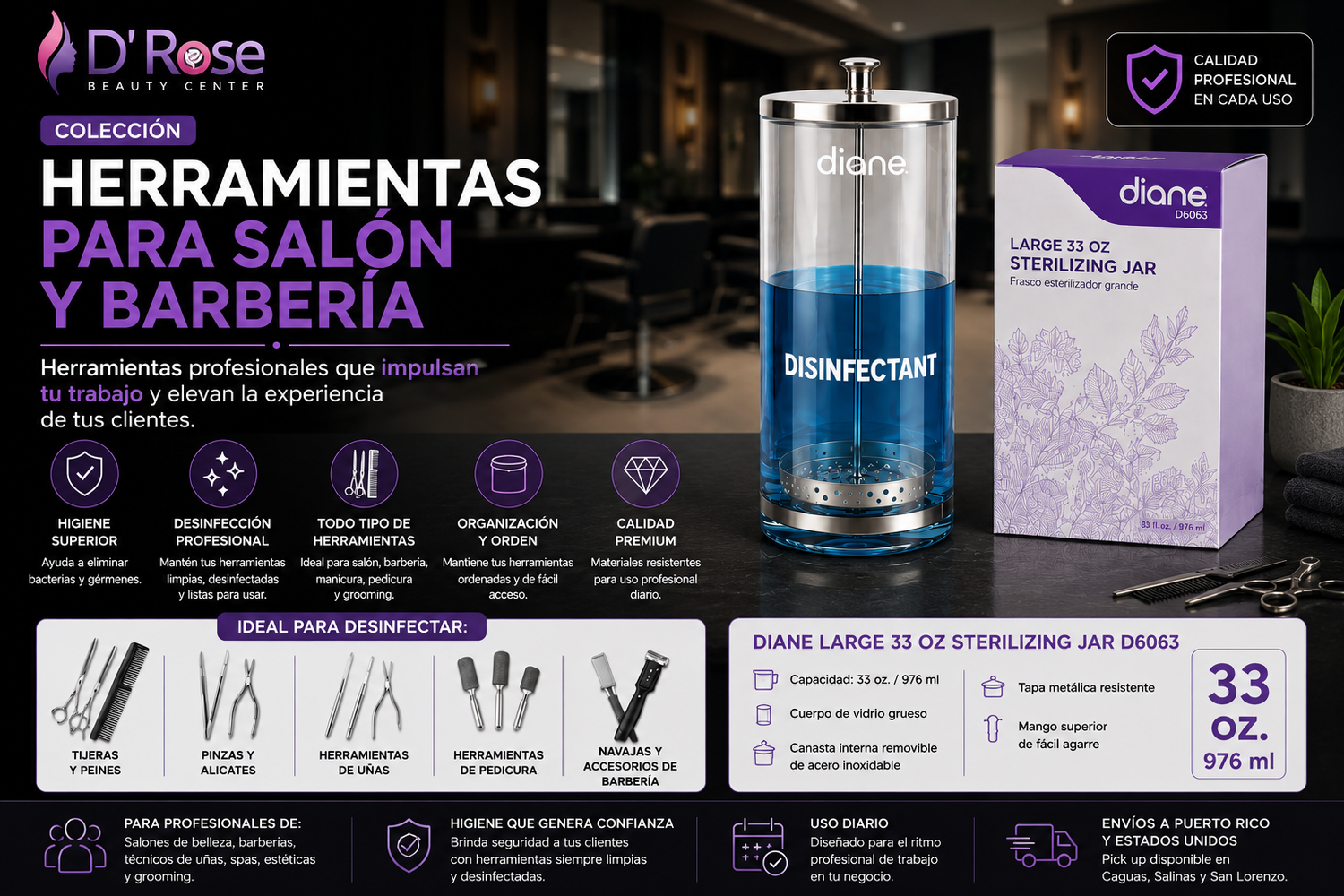Herramientas para Salón y Barbería