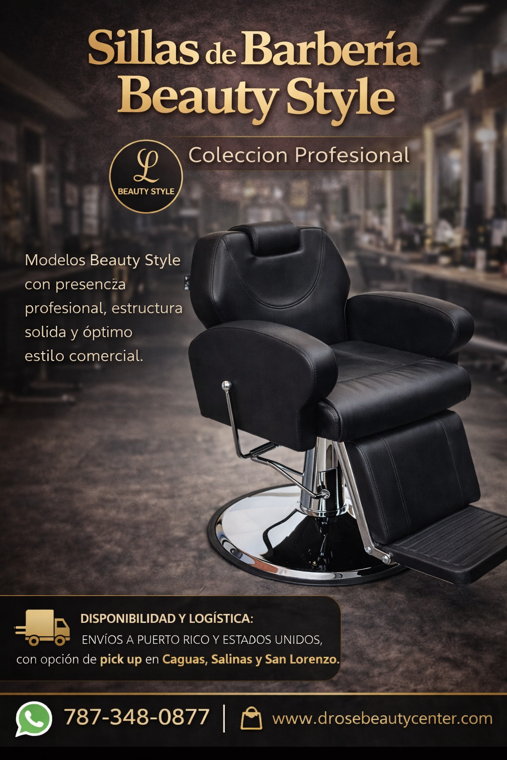 Sillas de Barbería Beauty Style