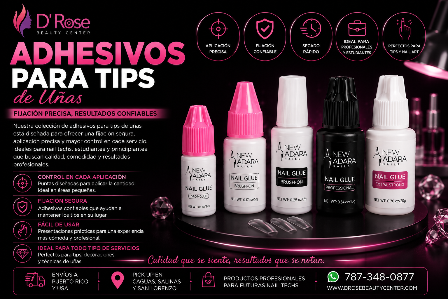 Adhesivos para Tips de Uñas | Fijación Precisa y Aplicación Confiable ...