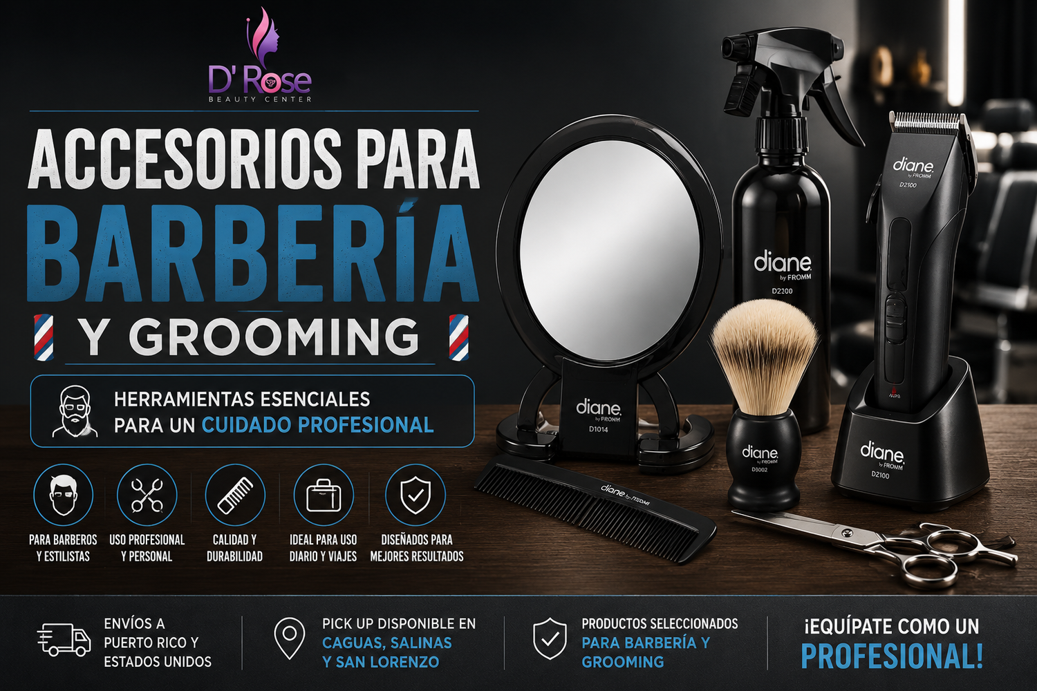 Accesorios para Barbería y Grooming