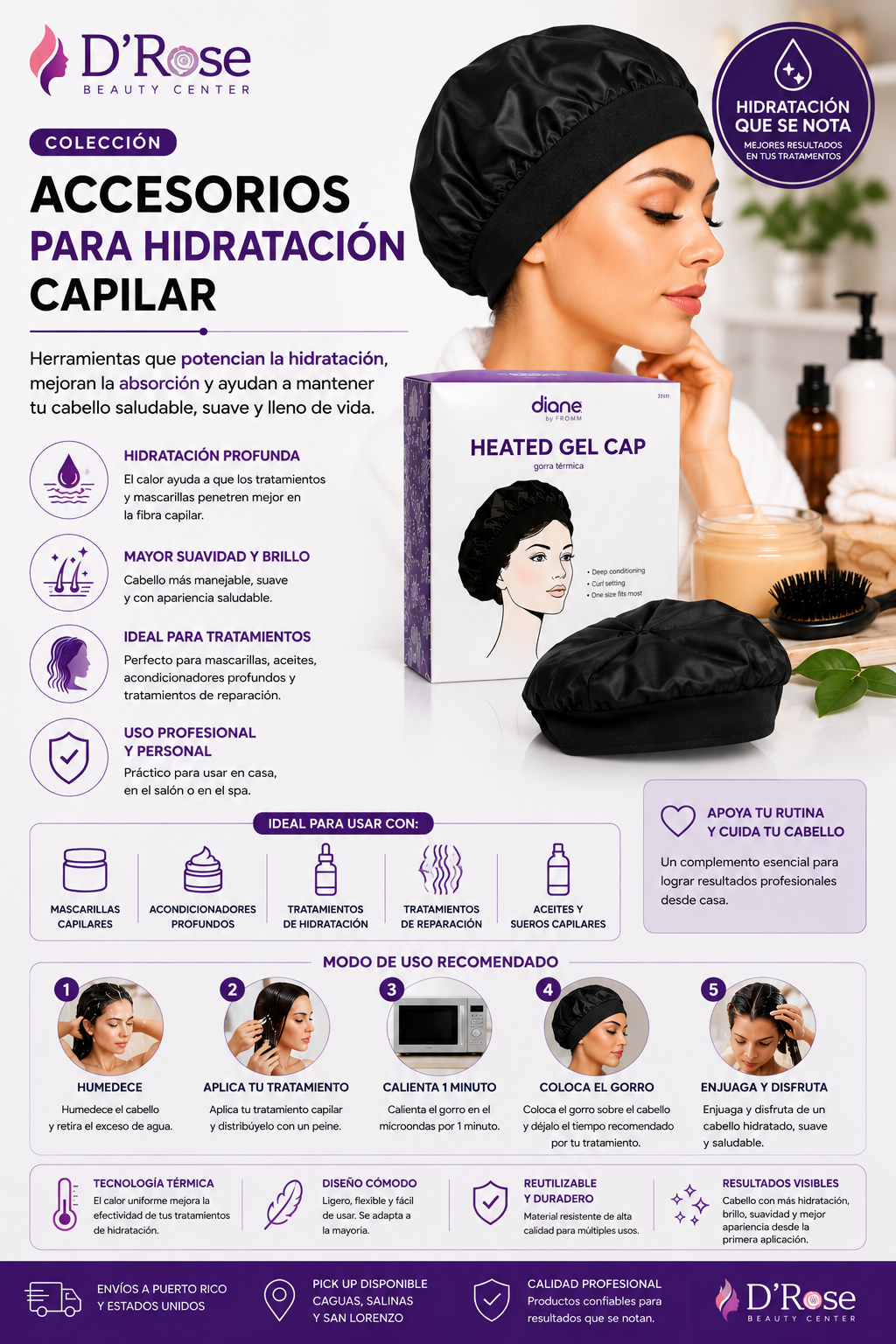 Accesorios para Hidratación Capilar